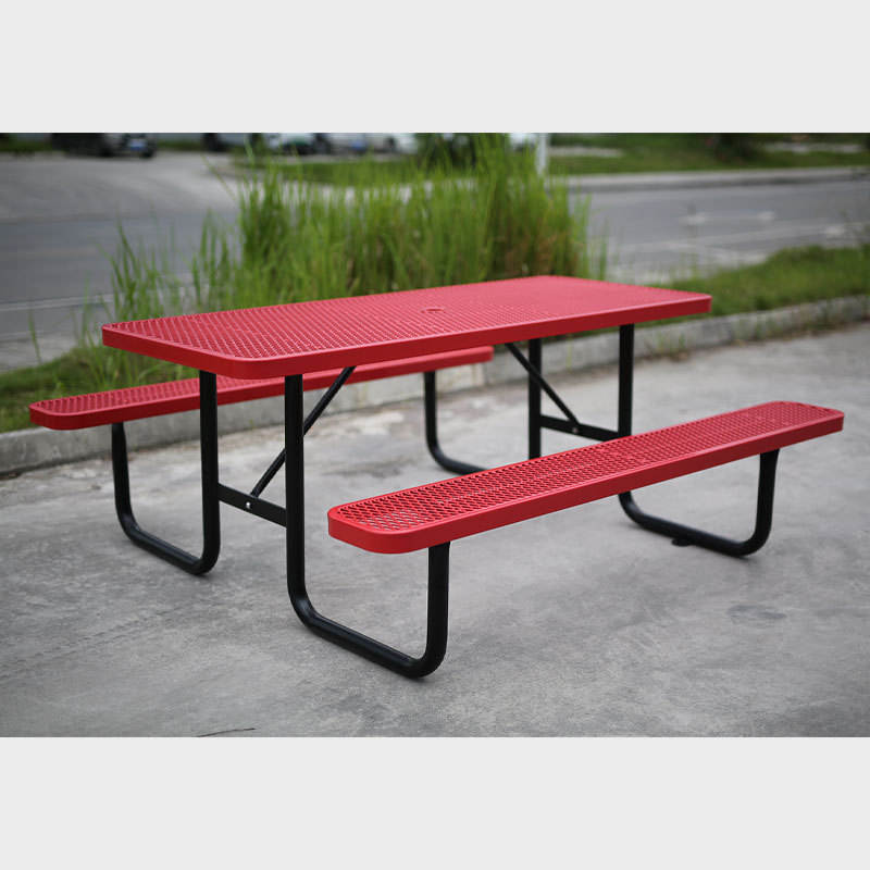 Metal Picnic Tables 4' 6' 8' - Commercial Outdoor Benches Arlau