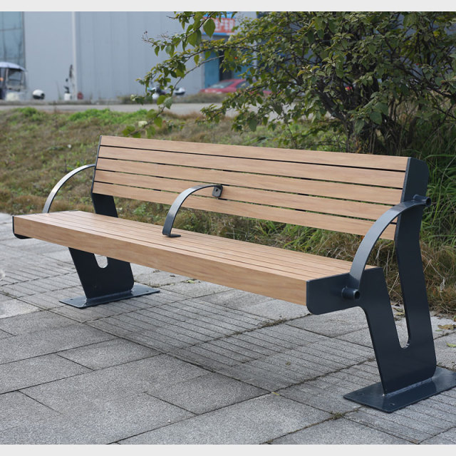 Outdoor Garden Bench Durable Hardwood Plastic Wood Arlau