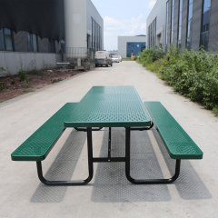 8-Foot Heavy-Duty Picnic Table with 1500 lb Capacity - Double-Sided