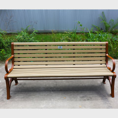 Cast Iron Garden Bench All-Weather Outdoor Seating