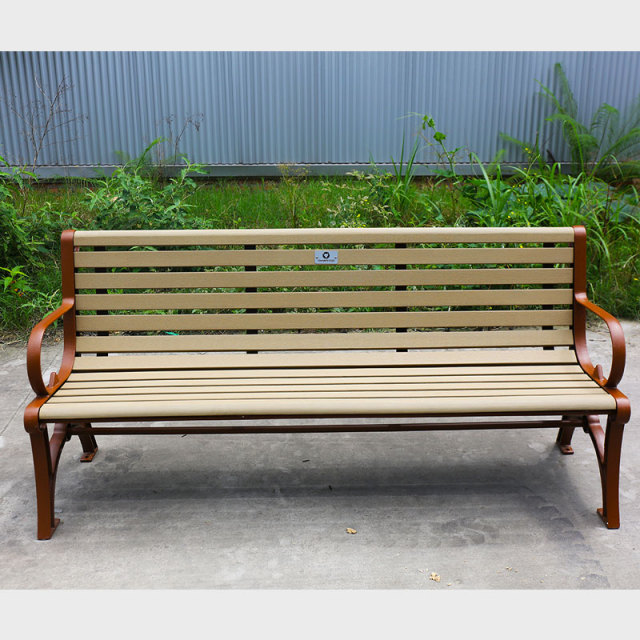 Cast Iron Garden Bench All-Weather Outdoor Seating