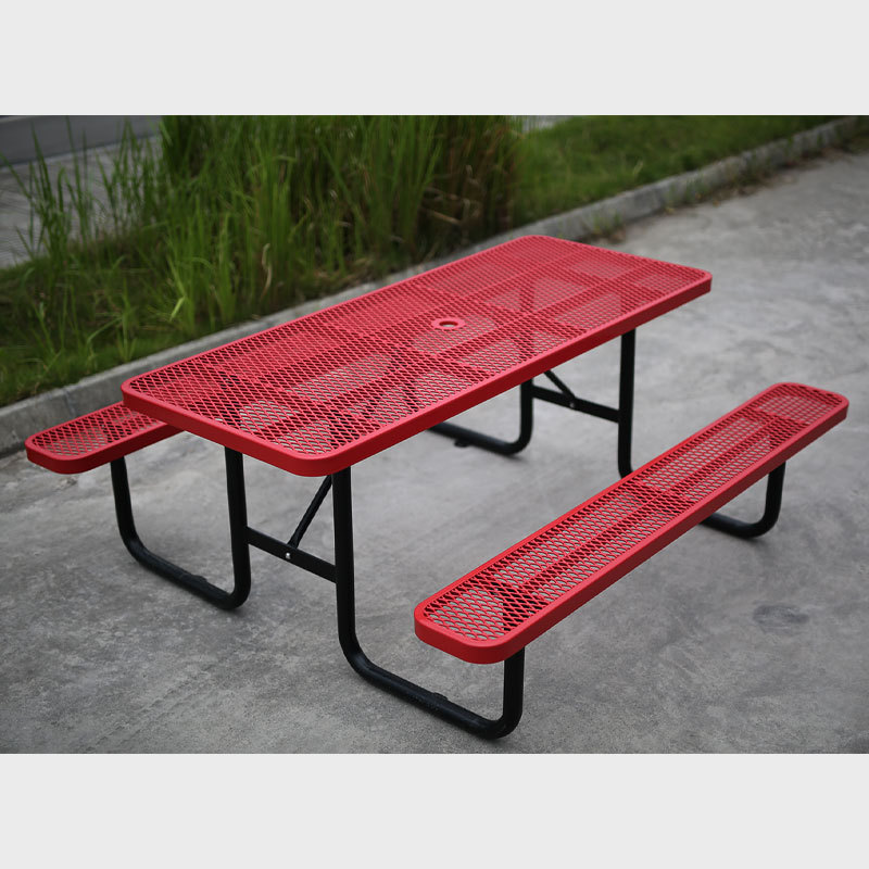 Metal Picnic Tables 4' 6' 8' - Commercial Outdoor Benches Arlau