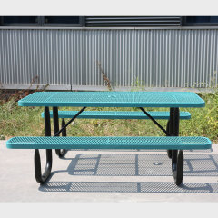 6 Foot Picnic Table Heavy Duty Thermoplastic Steel Arlau