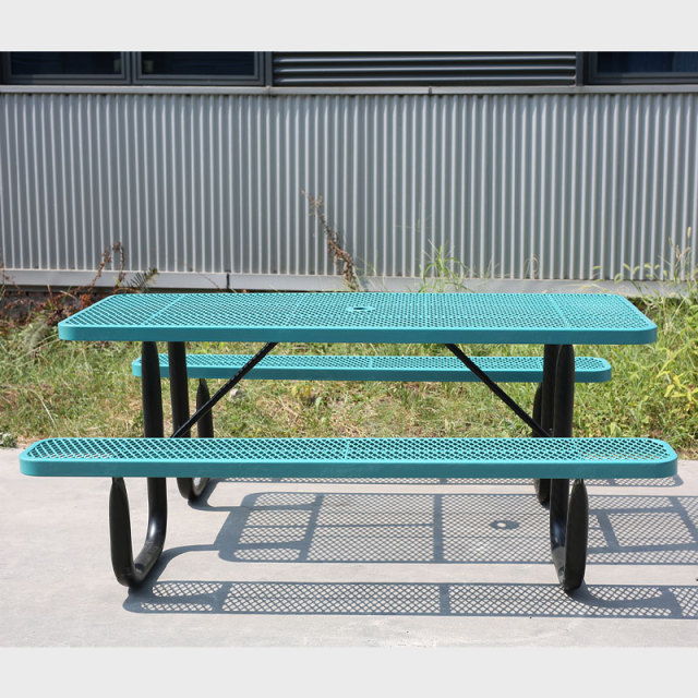 6 Foot Picnic Table Heavy Duty Thermoplastic Steel Arlau