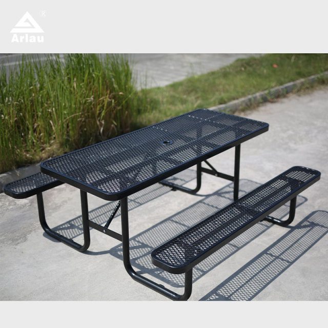 Heavy-Duty 6 Foot Picnic Table - 1000 lb Capacity All-Weather Steel