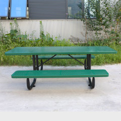 Double-Sided ADA Picnic Table - 8ft Wheelchair Accessible - yalau