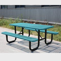 6 Foot Picnic Table Heavy Duty Thermoplastic Steel Arlau