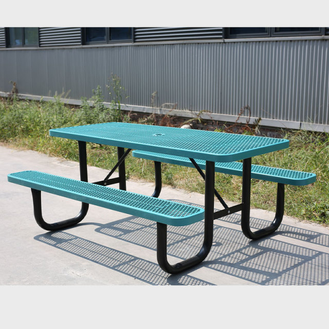6 Foot Picnic Table Heavy Duty Thermoplastic Steel Arlau