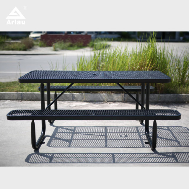 Heavy-Duty 6 Foot Picnic Table - 1000 lb Capacity All-Weather Steel