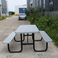 8ft Gray Heavy-Duty Picnic Table - Commercial - yalau