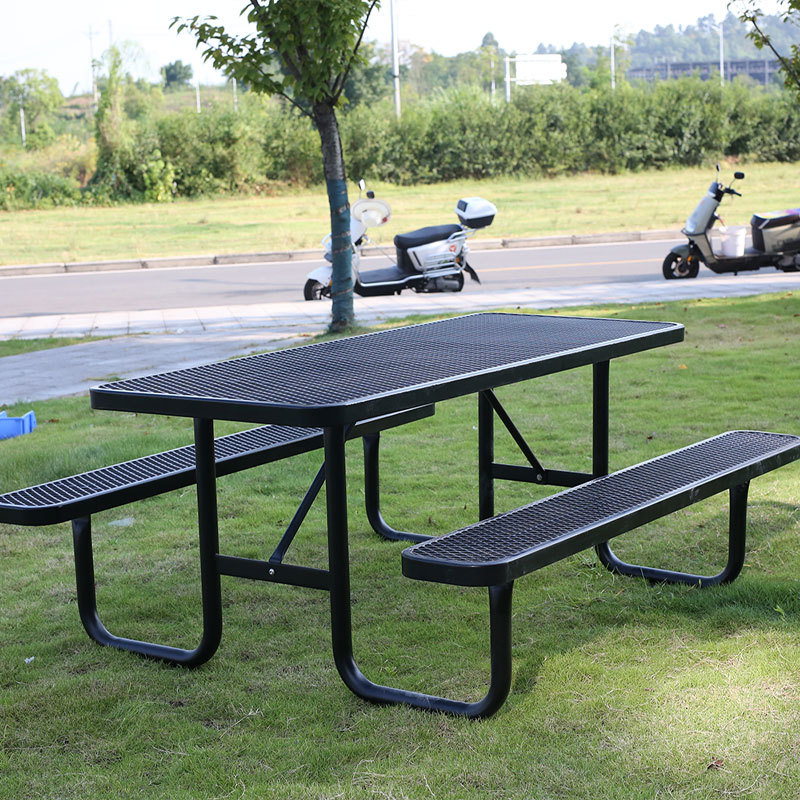 Heavy-Duty 6 Foot Picnic Table - 1000 lb Capacity All-Weather Steel