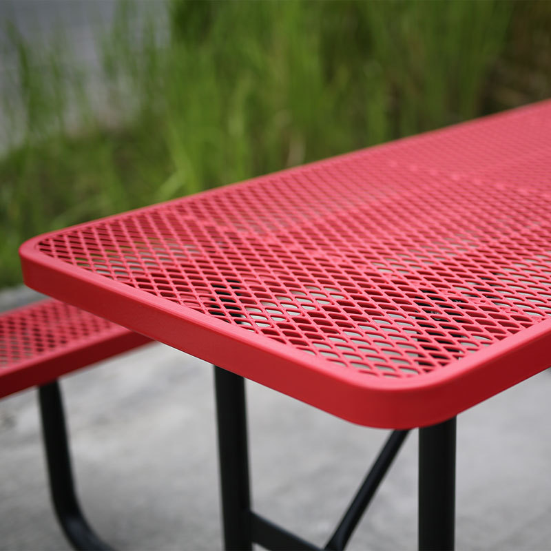 Metal Picnic Tables 4' 6' 8' - Commercial Outdoor Benches Arlau