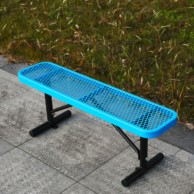 Diamond Mesh Bench - 4', 6', 8' Heavy-Duty Outdoor Seating