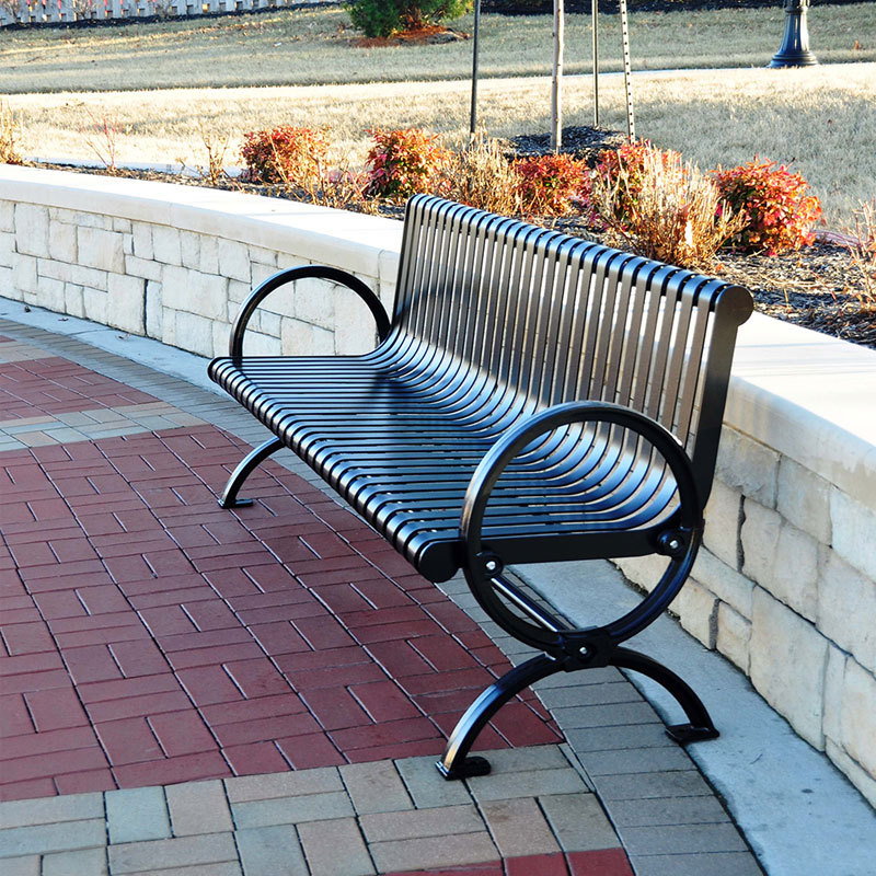 Cast Iron Steel Bench - Corrosion-Resistant Garden Furniture