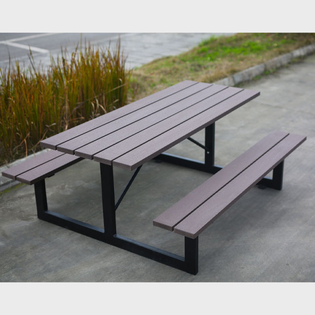 HDPE Outdoor Table  Benches - All-Weather Commercial Picnic Table