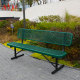 8ft Green Commercial Bench - Thermoplastic Coated Outdoor Seating