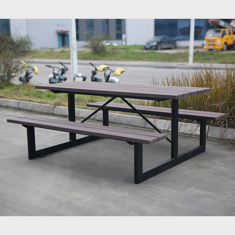 HDPE Outdoor Table  Benches - All-Weather Commercial Picnic Table