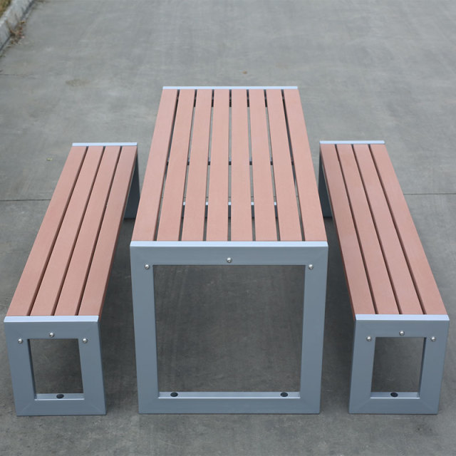 6-Person Outdoor Picnic Table with Durable Recycled Plastic Wood