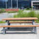 6ft Picnic Table - Wood Plastic and Stainless Steel Outdoor
