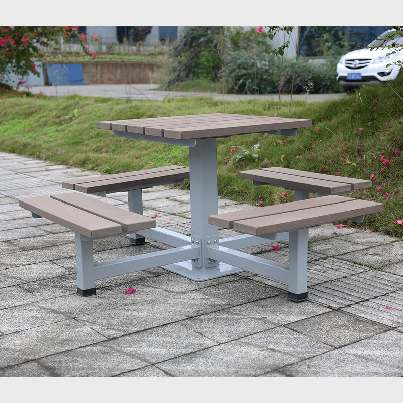 Heavy-Duty 4 Person Picnic Table - Commercial Outdoor Dining Set