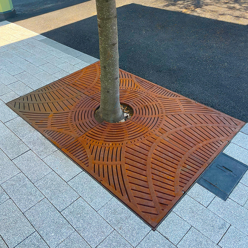 Custom Weathering Steel Hedges for Tree Pits and Gardens