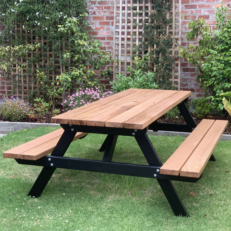 Heavy-Duty Integrated Picnic Table - Commercial Outdoor Dining Set