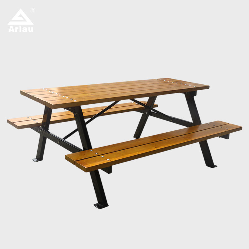 Heavy-Duty Integrated Picnic Table - Commercial Outdoor Dining Set