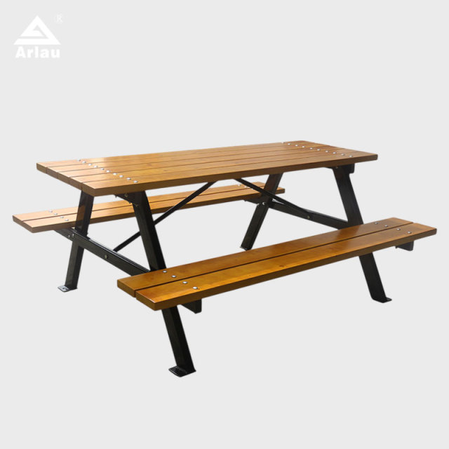 Heavy-Duty Integrated Picnic Table - Commercial Outdoor Dining Set