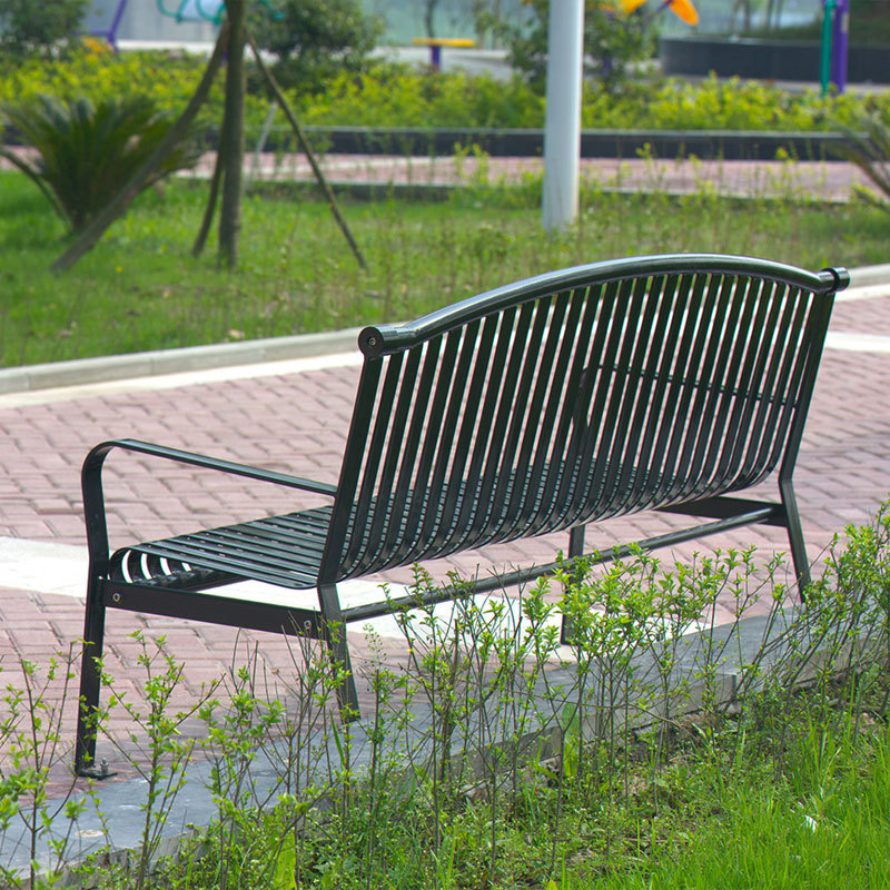 Arched Metal Bench - Commercial-Grade Steel Bench