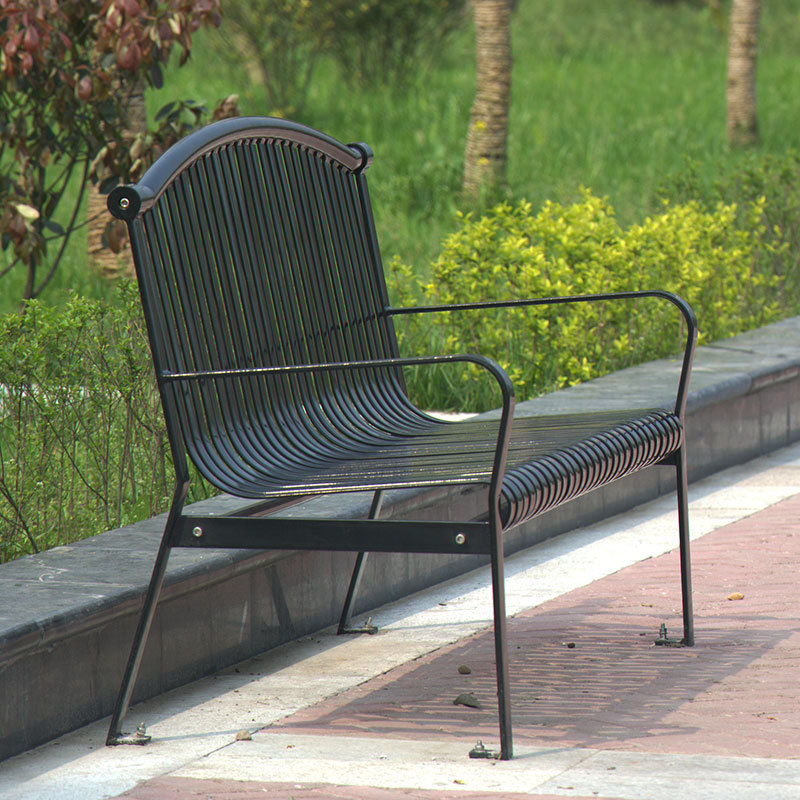 Arched Metal Bench - Commercial-Grade Steel Bench