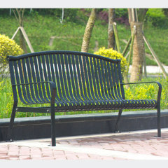 Arched Metal Bench - Commercial-Grade Steel Bench