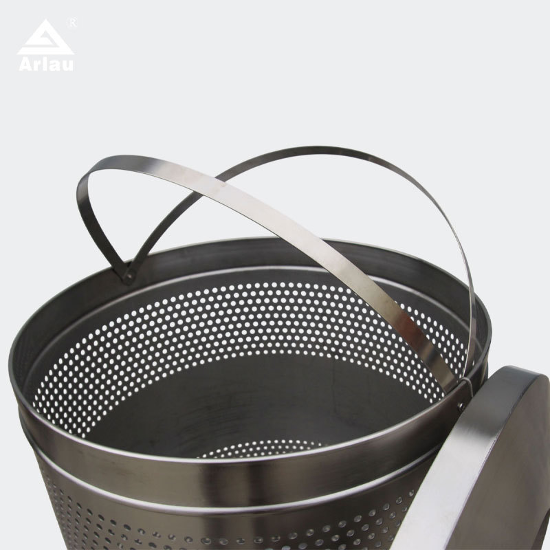 Commercial Outdoor Trash Can - ADA Accessible with Leveling Legs