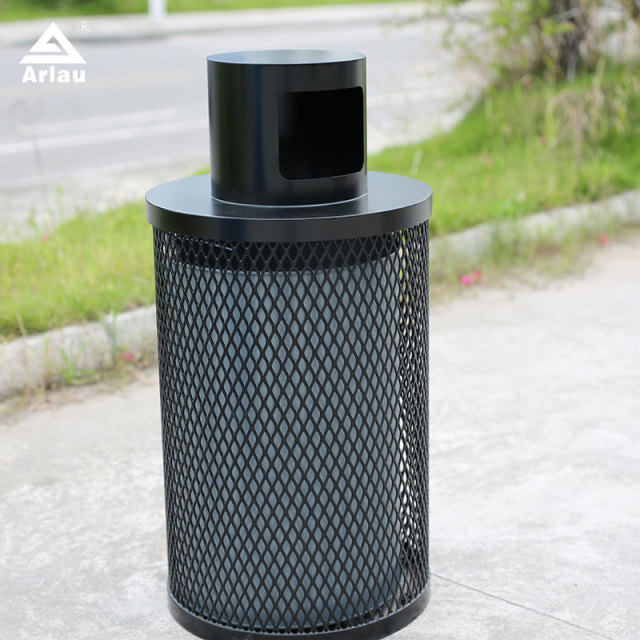36-Gallon Commercial Trash Can - Yalau Outdoor Bin