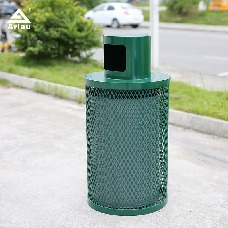 36-Gallon Commercial Trash Can - Yalau Outdoor Bin
