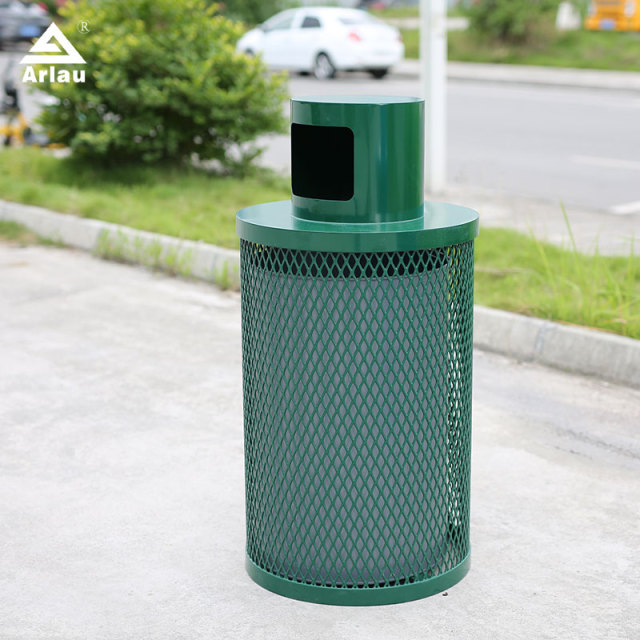 36-Gallon Commercial Trash Can - Yalau Outdoor Bin