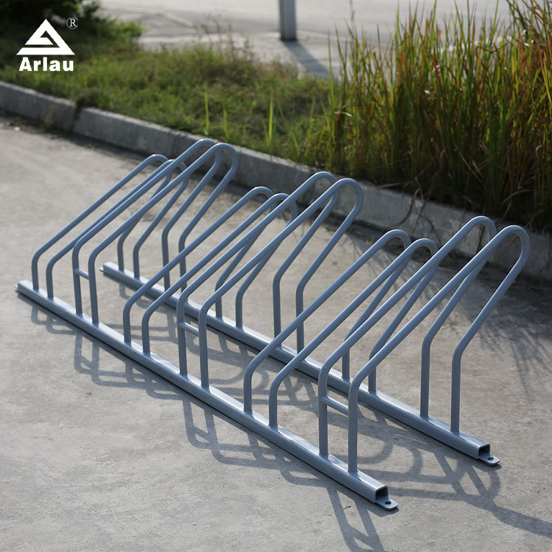 6-Seat Bike Rack - Single-Sided, Galvanized Steel