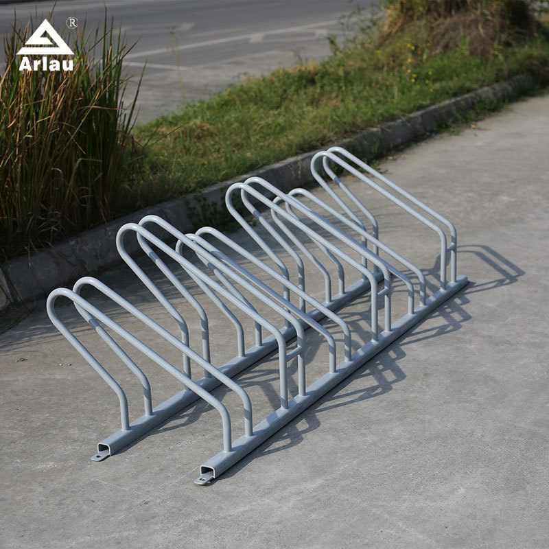 6-Seat Bike Rack - Single-Sided, Galvanized Steel