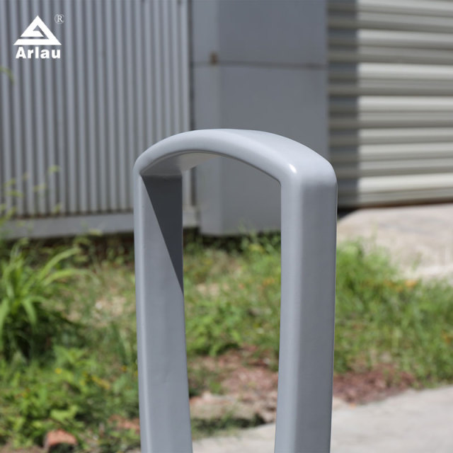 Freestanding Bike Rack - Single Cast Aluminum City Rack