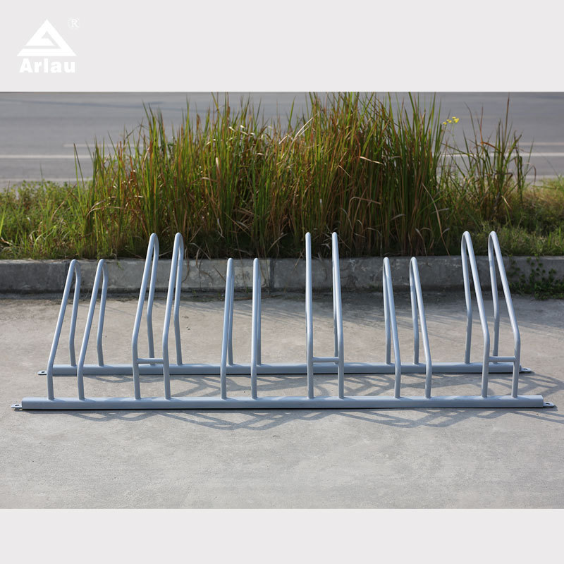 6-Seat Bike Rack - Single-Sided, Galvanized Steel