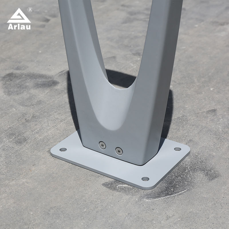 Freestanding Bike Rack - Single Cast Aluminum City Rack