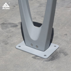 Freestanding Bike Rack - Single Cast Aluminum City Rack