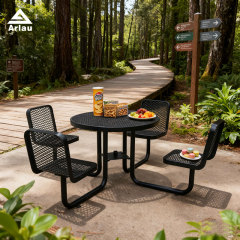 36-Inch Round 4-Seater Picnic Table Commercial Grade
