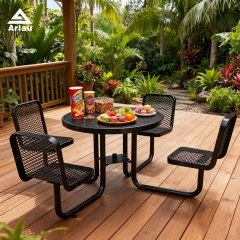 36-Inch Round 4-Seater Picnic Table Commercial Grade