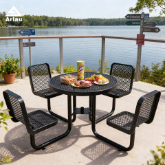 36-Inch Round 4-Seater Picnic Table Commercial Grade