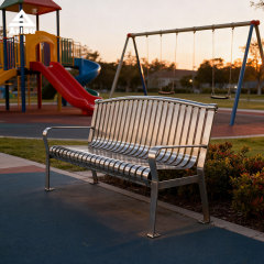 Industrial Outdoor Bench 8mm Steel Legs Heavy Duty Seating – Arlau