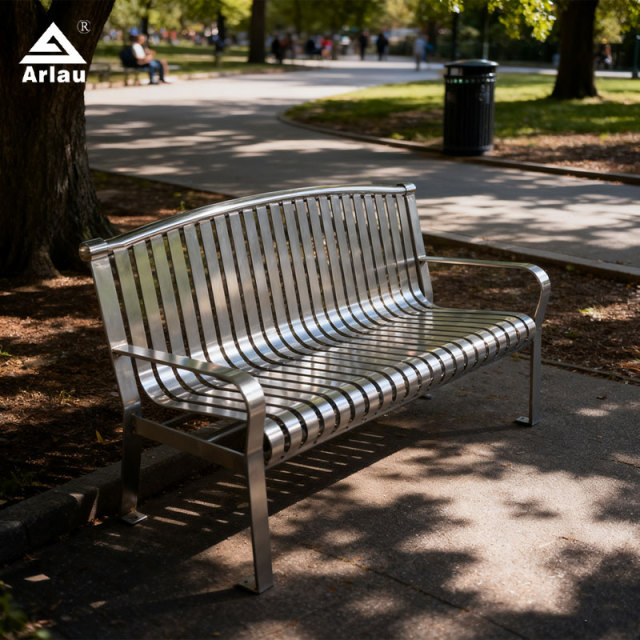 Industrial Outdoor Bench 8mm Steel Legs Heavy Duty Seating – Arlau