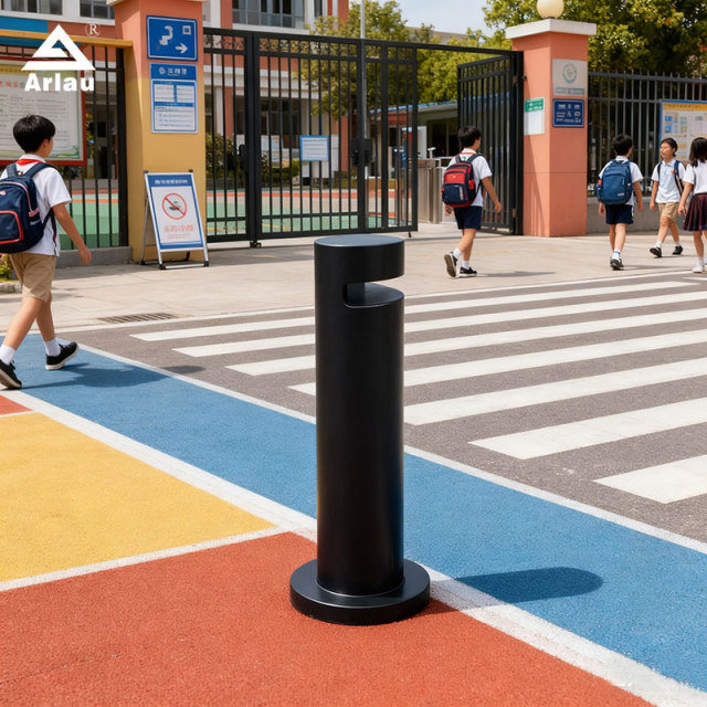 Stainless Steel Bollards - Fixed , Concealed Security Posts, Ø141mm