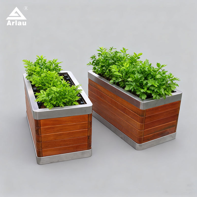 Elastic Scrapeless GEO Rectangular Planter for Commercial Landscapes