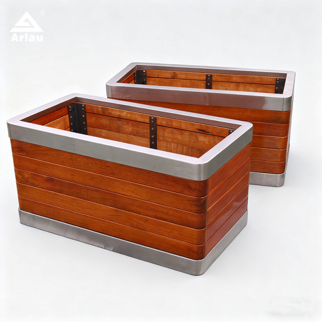 Elastic Scrapeless GEO Rectangular Planter for Commercial Landscapes