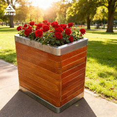 Elastic Scrapeless Square Commercial Planter for Urban Landscapes
